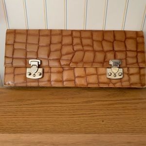 BCBGMaxAzria Italian Leather Clutch